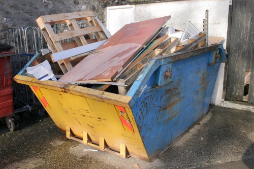 Old furniture being prepared for disposal in Yeading